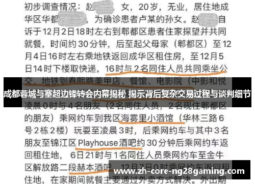 成都蓉城与塞超边锋转会内幕揭秘 揭示背后复杂交易过程与谈判细节