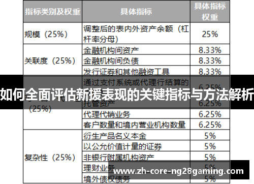 如何全面评估新援表现的关键指标与方法解析 如何全面评估新援表现的关键指标与方法解析